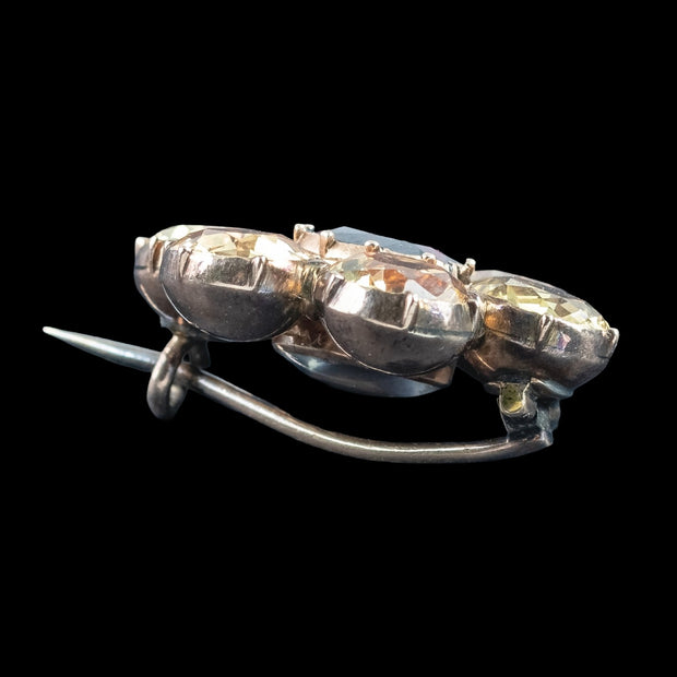 Antique Georgian Garnet Spinel Brooch 18ct Gold With Locket