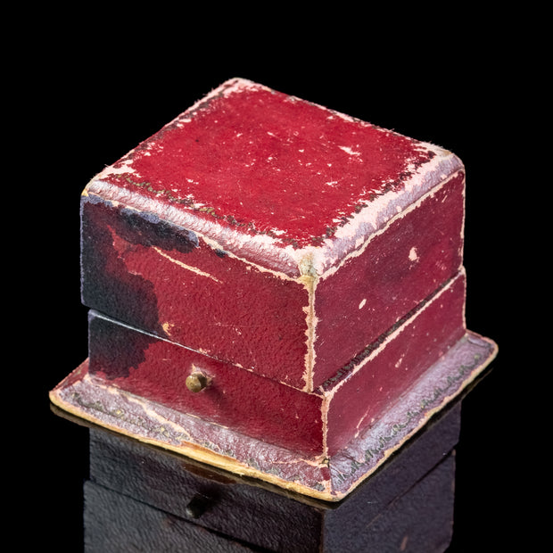 Antique Georgian Miniature Lovers Eye Diamond Ring Signed Sir Edwin Henry Landseer With Box 