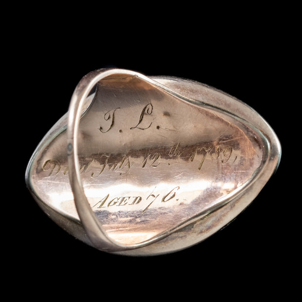 Georgian Mourning Portrait Ring | – Laurelle Antique Jewellery
