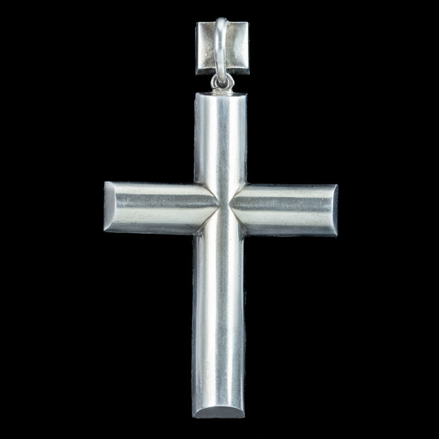 Antique Georgian Paste Cross Pendant Silver