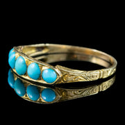 Antique Georgian Turquoise Five Stone Ring 