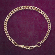Antique Victorian Albert Bracelet 9ct Gold Curb Chain
