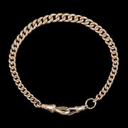 Antique Victorian Albert Bracelet 9ct Gold Curb Chain