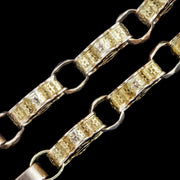 Antique Victorian Albert Chain Necklace 9ct Gold