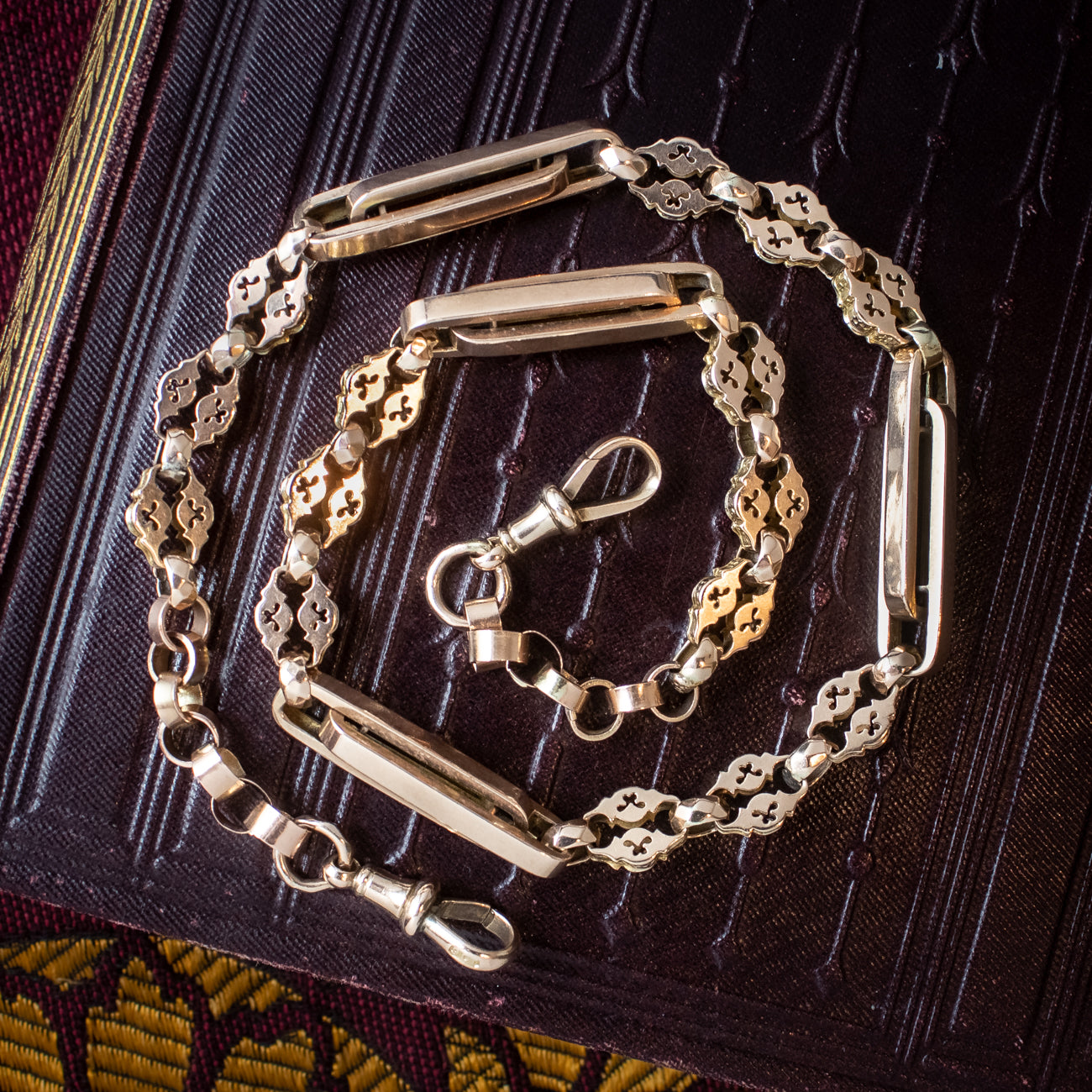 Victorian 9ct Gold Albert Chain | – Laurelle Antique Jewellery