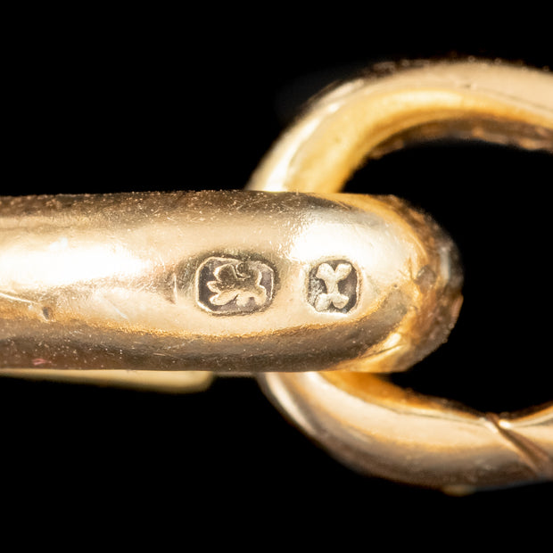 Antique Victorian Albert Curb Chain Silver 18ct Gold Gilt 
