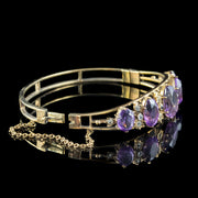 Antique Victorian Amethyst Bangle 16ct Of Amethyst