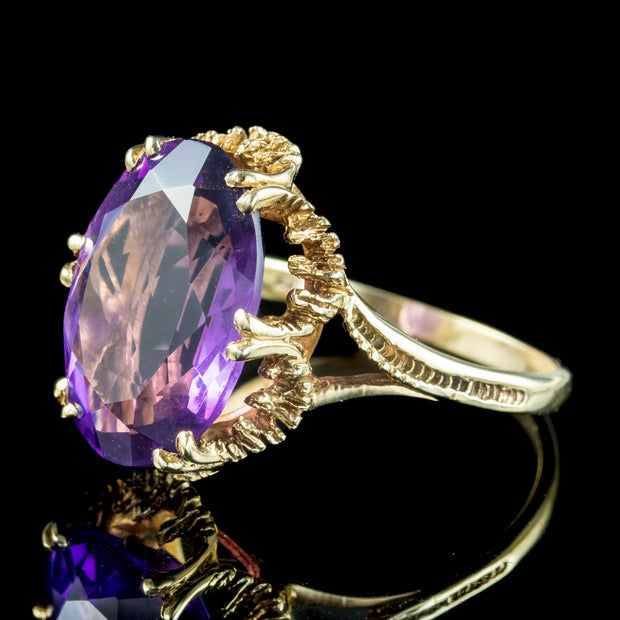 Antique Victorian Amethyst Ring 8ct Amethyst