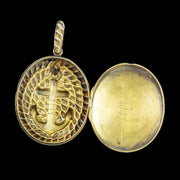 Antique Victorian Anchor Locket 15ct Gold