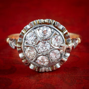 Antique Victorian Diamond Cluster Ring 0.80ct Total