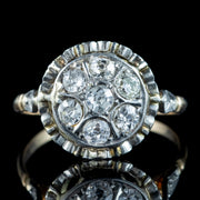 Antique Victorian Diamond Cluster Ring 0.80ct Total