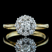 Antique Victorian Diamond Cluster Ring 