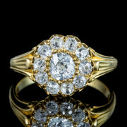 Antique Victorian Diamond Cluster Ring 1.7ct Total