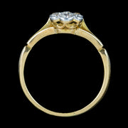 Antique Victorian Diamond Daisy Cluster Ring 0.35ct Total