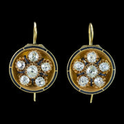 Antique Victorian Diamond Drop Earrings 3.7ct Total