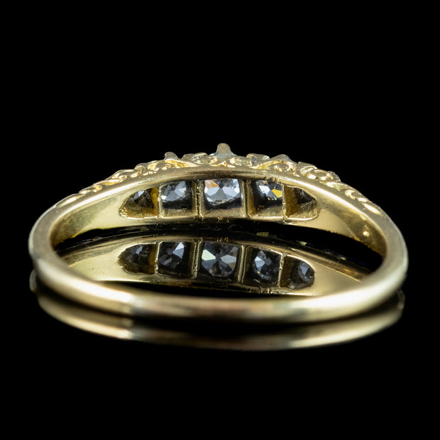 Antique Victorian Diamond Five Stone Ring 0.35ct Total