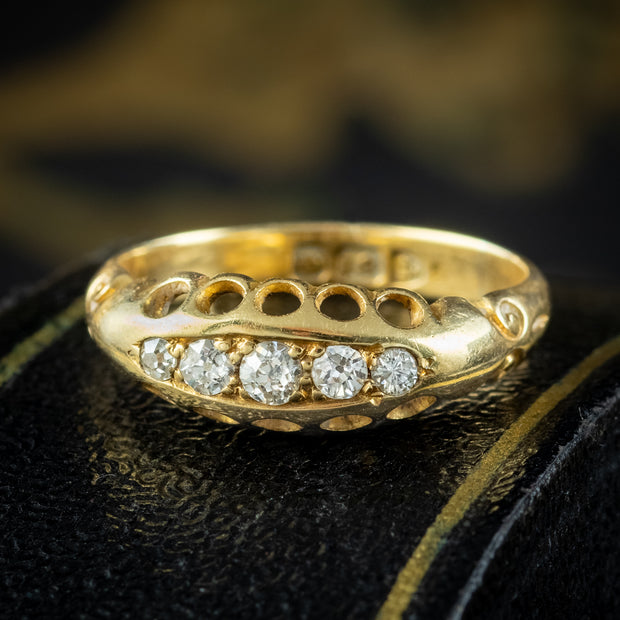 Antique Victorian Diamond Five Stone Ring