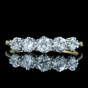 Antique Victorian Diamond Five Stone Ring 0.82ct Total