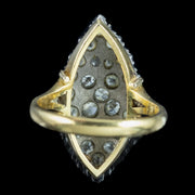 Antique Victorian Diamond Navette Ring 2ct Total