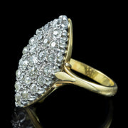 Antique Victorian Diamond Navette Ring 2ct Total