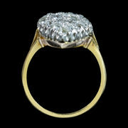 Antique Victorian Diamond Navette Ring 2ct Total