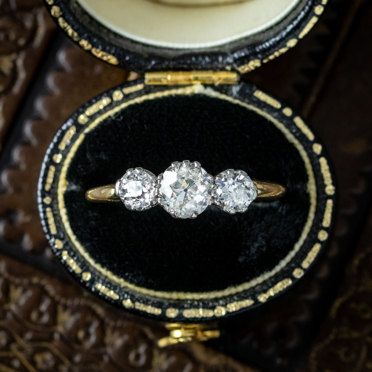 Antique Victorian Trilogy Ring Diamond 1.35ct | Laurelle – Laurelle ...