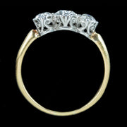 Antique Victorian Diamond Trilogy Ring 1.35ct Total