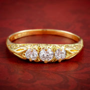 Antique Victorian Diamond Trilogy Ring Dated 1863