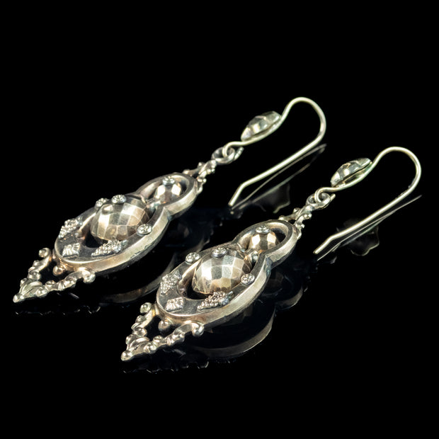 Antique Victorian Drop Earrings 15ct Gold
