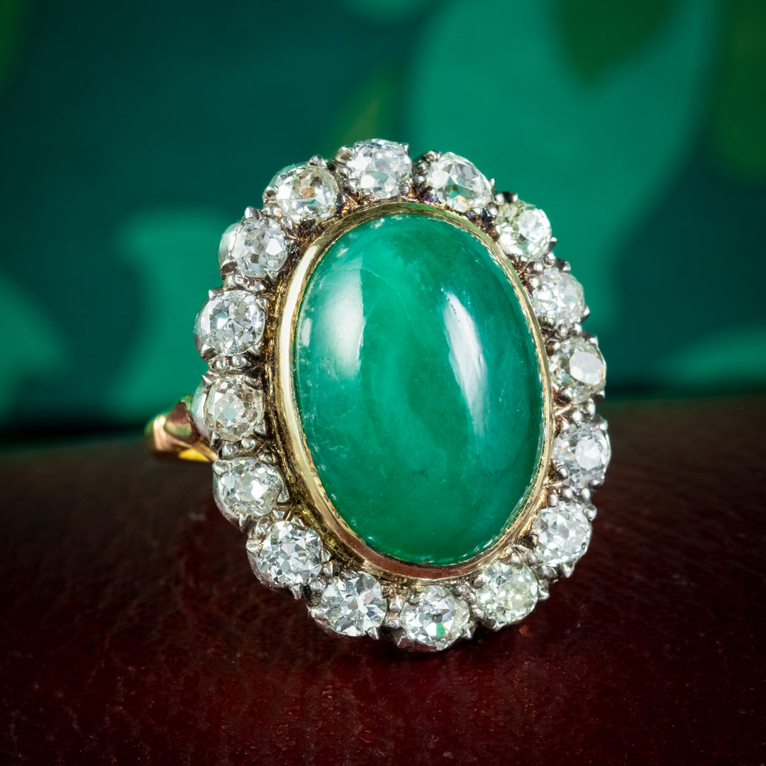 Victorian Emerald Antique Engagement Ring 11Ct – Laurelle