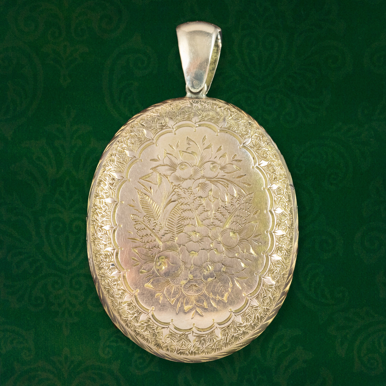 Victorian Floral Gold Locket | – Laurelle Antique Jewellery