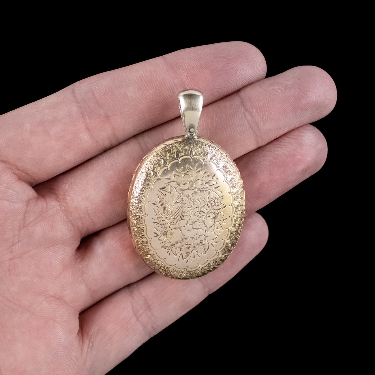 Victorian Floral Gold Locket | – Laurelle Antique Jewellery