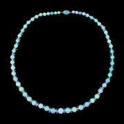 Antique Victorian French Opal Crystal Bead Necklace