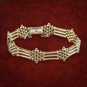Antique Victorian Gate Bracelet 9ct Gold