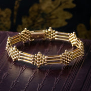 Antique Victorian Gate Bracelet 9ct Gold