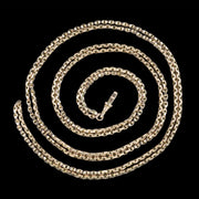 Antique Victorian Guard Chain 9ct Gold 62 Inch