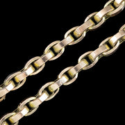 Antique Victorian Guard Chain 9ct Gold 62 Inch