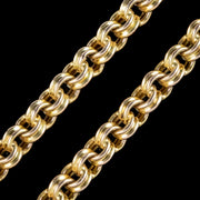Antique Victorian Long Guard Chain 15ct Gold 