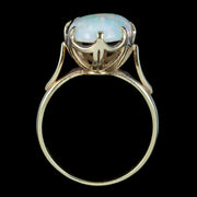 Antique Victorian Natural Opal Solitaire Ring 7ct Opal