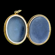 Antique Victorian Pearl Star Locket 15ct Gold