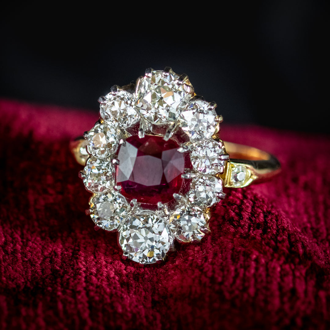 Edwardian fashion ruby ring