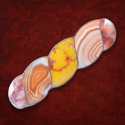 Antique Victorian Scottish Agate Brooch Silver 