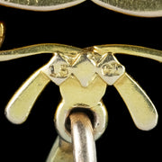 Antique Victorian Smoky Quartz Pearl Heart Pendant 15ct Gold 16ct Quartz