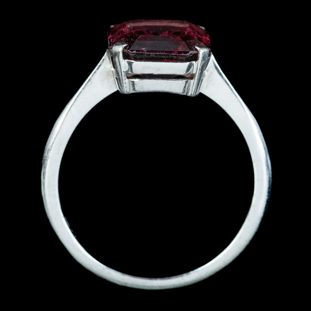 Art Deco Almandine Garnet Ring 3.1ct Garnet