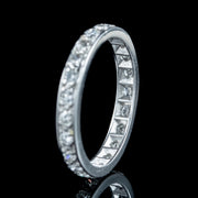 Art Deco Diamond Eternity Band Ring 1ct Total