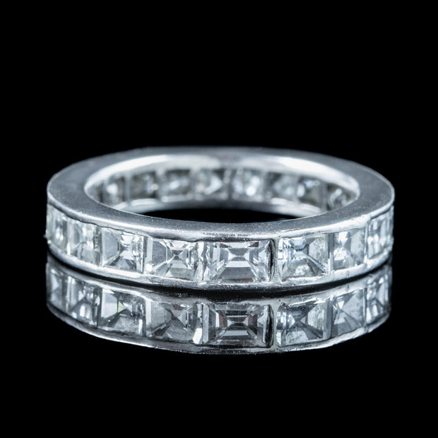 Art Deco Diamond Full Eternity Ring 1.9ct Total