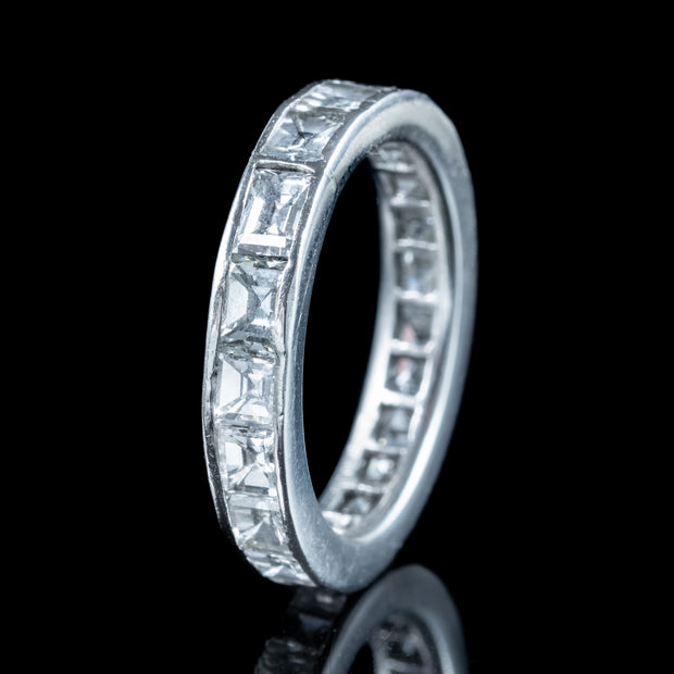 Art Deco Diamond Full Eternity Ring 1.9ct Total