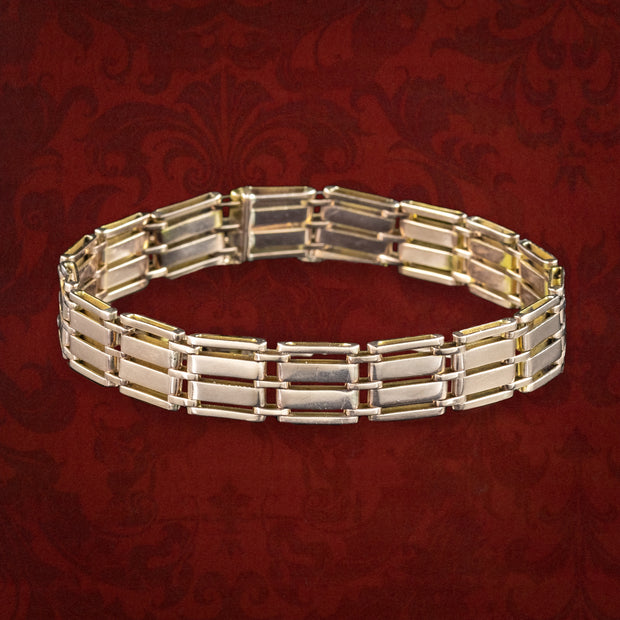 Art Deco Gate Bracelet 9ct Gold 