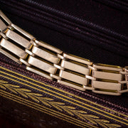 Art Deco Gate Bracelet 9ct Gold 