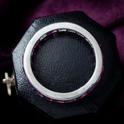 Art Deco Ruby Full Eternity Ring Platinum 3.1ct Total